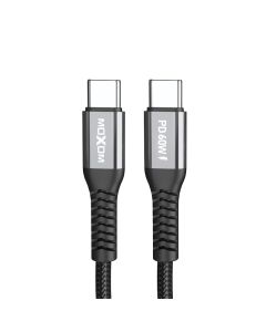MOXOM USB data kabal MX-CB235 PD 60W Type-C na Type-C 1m, crna - U2081