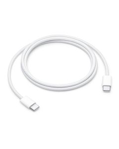USB data kabl za iPhone Type-C na Type-C, pleteni beli, 1m