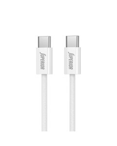 SUPERIOR USB data kabal SU-K1025 Type C na Type C 60W, 1m, bela