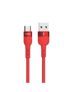 USB data kabal Moxom MX-CB184 silicone Type C 3A 1m crveni