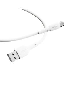 MOXOM USB data kabal MX-CB302 3A Micro 1m, bela