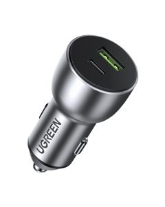 UGREEN Auto punjač, USB-A(22,5W) + USB Type C(30W), CD213, siva - 1630064