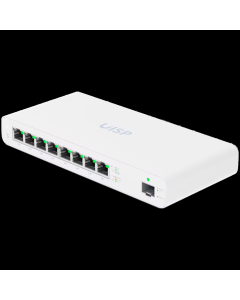 UBIQUITI Ubiquity Switch (8) GbE RJ45 ports with 27V passive PoE output,1 SFP port