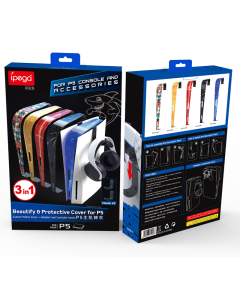 Ukrasna maska sa 2 kuke za kacenje iPega P5018C za PS5 crvena