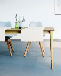 DEKOR DOM Nadstolnjak 50x140cm Mistral Uniline, šampanj - 024068