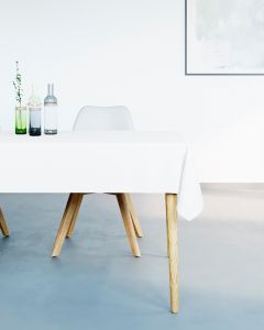 DEKOR DOM Stolnjak 140x140cm Mistral Uniline, bela - 024063-1