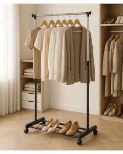 MODERNHOME Univerzalni stalak za odeću sa podesivom visinom i točkićima,