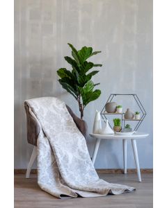 DEKOR DOM Ćebe Eco blanket 150x200cm, žakard/krem - 021355