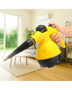 Ručni paročistač sa 4 nastavka, 1000w, žuti