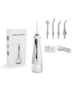 Oralni irigator za pranje zuba sa 4 nastavka, beli