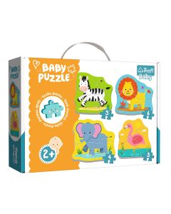 TREFL Puzzle 4u1 Baby safari 36073 - 3, 4, 5, 6 delova - 102602-T36073-1