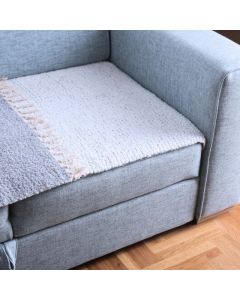DEKOR DOM Fleker 70x150cm, siva/bela - 024890-1