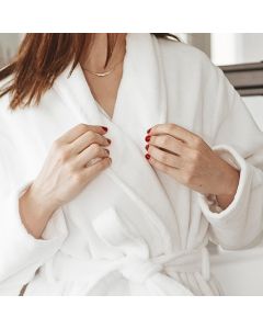 DEKOR DOM Bade mantil CALDO XL - White/White