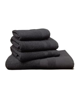 DEKOR DOM Peškir Royal 30x50cm Black - 024522
