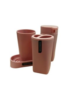 DEKOR DOM Set za kupatilo 1/4 Basic, pink - 024314