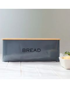 DEKOR DOM Kutija za hleb KINE 30x18cm - Grey - HML