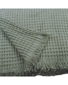 DEKOR DOM Prekrivač SOFT VAFEL 220x240cm Dark green - 024556