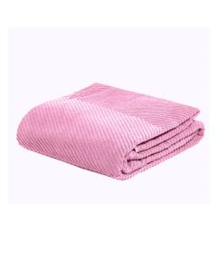 DEKOR DOM Frotir prekrivač ZIG ZAG GRANDE 145x200 - DAWN PINK 26
