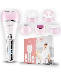 Vodootporni epilator / uređaj za ulepšavanje sa šest nastavaka, 6 u 1 - SOP009