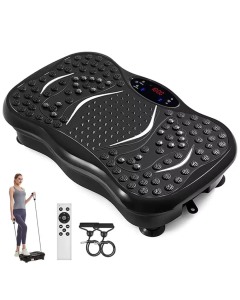 Vibraciona ploča za vežbanje i mršavljenje, sa ekspanderima, 3 u 1