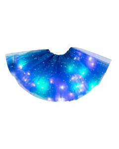 Magična suknjica sa led svetlima, plava - SOP040