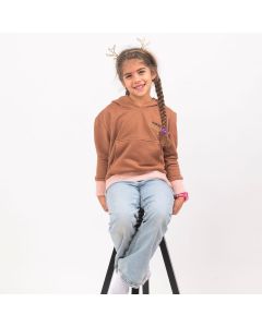 KEVA SI Dečija dukserica - Mamina ljubav, braon