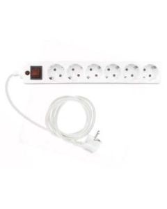 FAST ASIA Produžni kabl 6r/5m sa prekidacem i zaštitom 3x1,5mm (Linkom) - beli - UPS00612