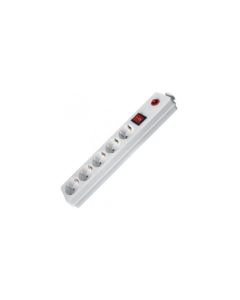 FAST ASIA Produžni kabl 5r/5m sa prekidačem i zaštitom 3x1.5mm2 (Linkom) - beli - UPS00729