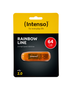 USB Flash drive INTENSO 64GB Hi-Speed USB 2.0 Rainbow Line Rainbow narandzasti - OPT15924