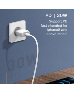 Kabel LDNIO LC131-I 30W Type-C na Lightning beli 1m - 600657