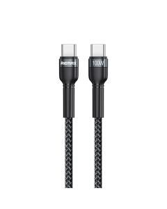 Kabel REMAX Jany Fast charging 100W PD RC-172 Type-C na Type-C crni 1m - 600874