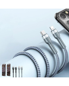 Kabel Remax Jany Fast charging 20W PD RC-171 Type-C na iPhone Lightning srebrni 1m - 600873