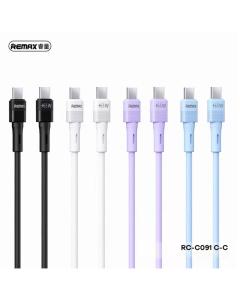 Kabel Remax Leya RC-C091 Type-C na Type-C 65W PD Fast Charging crni 1m - 605021