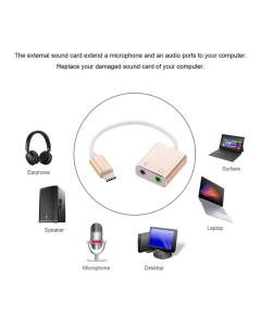 USB Type-C zvučna karta 7.1 JWD crna - 616903