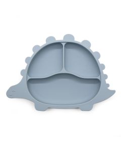 VOLIBABY Tanjir silikonski Stegosaurus vakum - VB00980_plava