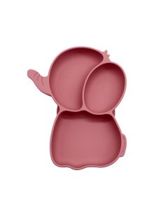 VOLIBABY Tanjir vakum silikonski slon - VB00987_roze