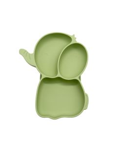 VOLIBABY Tanjir vakum silikonski slon - VB00987_zelena