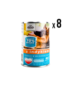 FRENDI Vlažna hrana za pse Ćuretina 1.250g 8/1