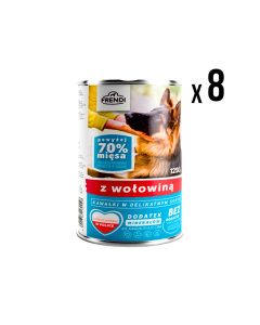 FRENDI Vlažna hrana za pse Govedina 1.250g 8/1