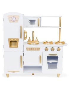 ECO TOYS Drvena kuhinja za decu White&Gold XXL - 7267-1-1-1