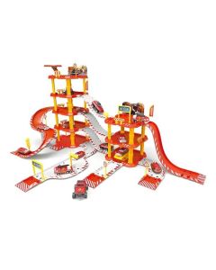 ECO TOYS Garaža vatrogasna stanica na 4 nivoa, 100 delova - 660-A42