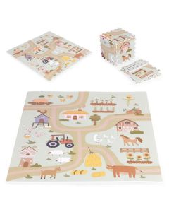 ECO TOYS Velike podne puzzle 90.5x90.5cm Farma, 21 deo - ECOEVA019