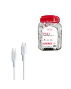 Ven Dens USB kabl VD-DCR 05 Type C na Type C 60W 1m 1/50 kom, bela