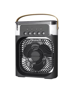 Ventilator sa prskalicama / vodenom maglom, stoni, crni