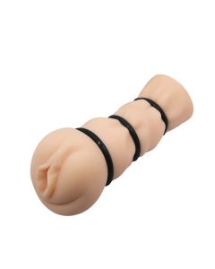 Veštačka vagina masturbator sa prstenovima - 009154H