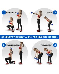 RING Kettlebell 24kg metal vinyl RX DB2174-24 - 2253
