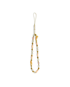 Vežica za mobilni Guess Strap Beads Bohemia Brown - GUSTBOHP