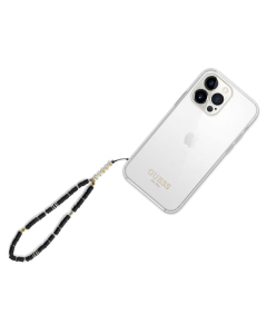 Vežica za mobilni Guess Strap Heishi Beads crna - GUSTPEARK