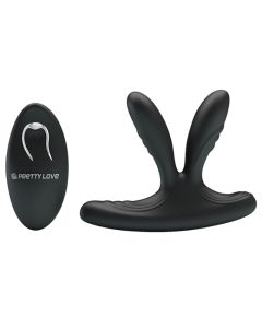Crni vibrator sa bežičnim daljinskim - 014477Wb