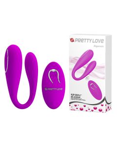 Ljubičasti vibrator za parove na daljinski - 014582W
